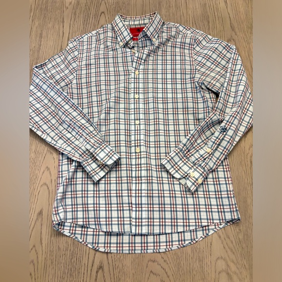Southern Proper Henning Shirt In Blue Stone/Truffle Paid Size M - Picture 2 of 8